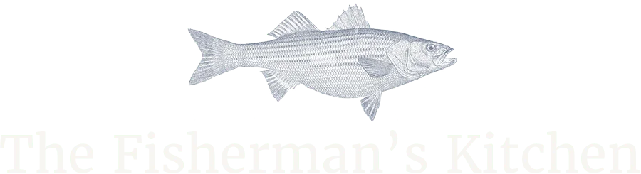 The Fisherman's Kitchen Striper Fish Logo